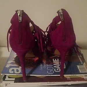 Steve Madden Shoes - Steve Madden Fuchsia Tassle Heels Steve Madden Shoes - Steve Madden Fuchsia Tassle Heels